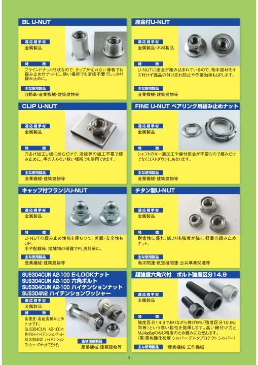 ＵナットS45C(H)Uナット(2シュ  M6 Ｓ４５Ｃ 生地(または標準) - 3