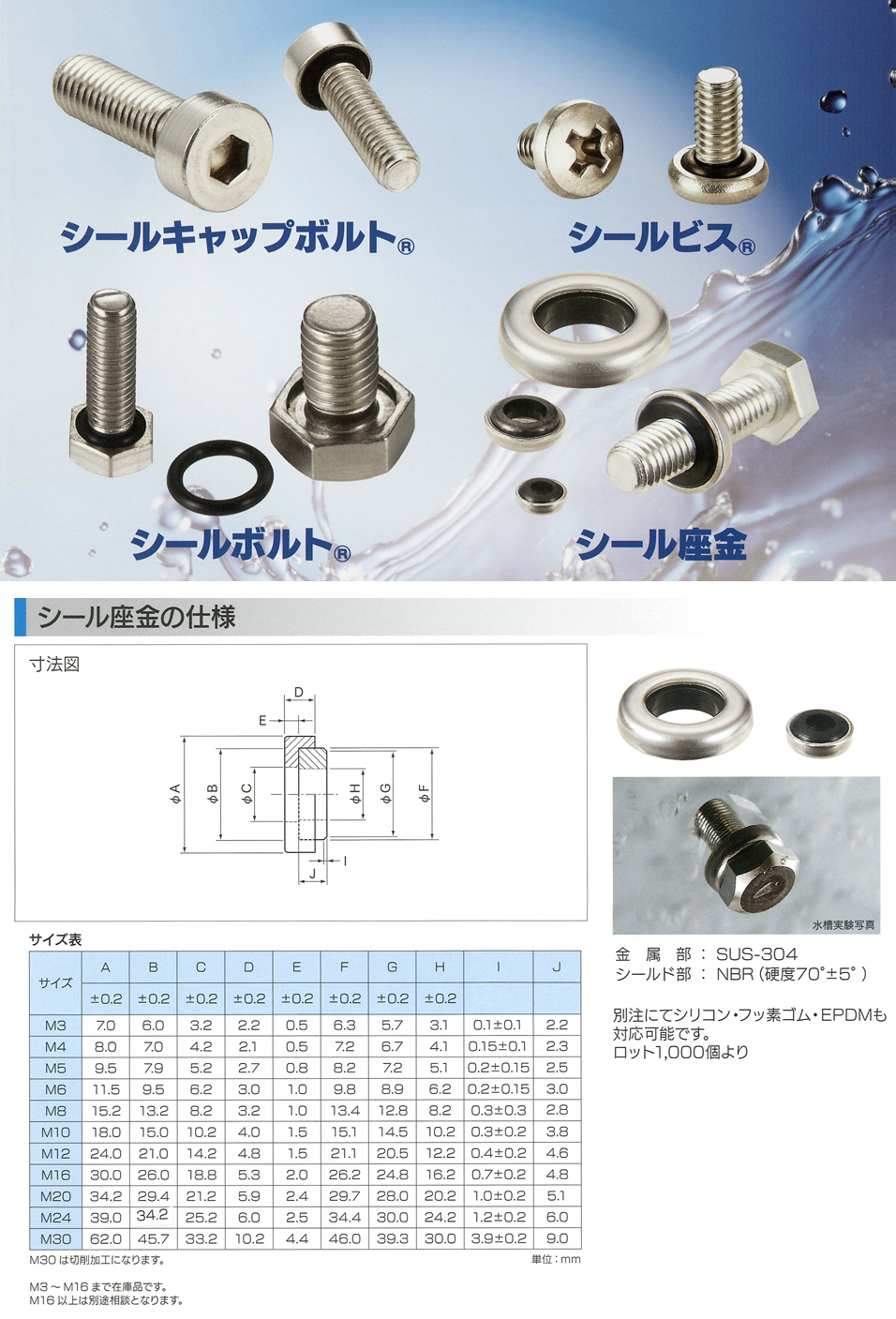 シール座金